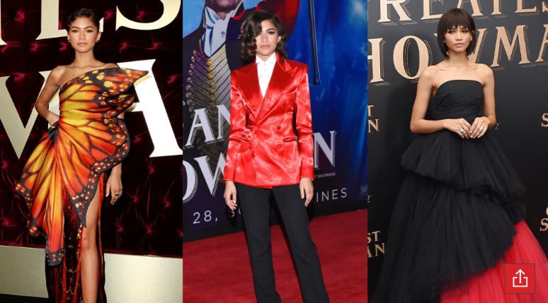 زيندايا في العرض الخاص The Greatest Showman زيندايا في العرض الخاص The Greatest Showman