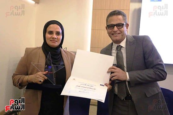 عبد الفتاح عبد المنعم رئيس تحرير اليوم السابع والزميلة أسماء نصار عبد الفتاح عبد المنعم رئيس تحرير اليوم السابع والزميلة أسماء نصار
