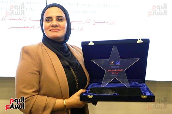 الزميلة أسماء نصار نقابة الصحفيين وجائزة الاتحاد الأوروبي الزميلة أسماء نصار نقابة الصحفيين وجائزة الاتحاد الأوروبي