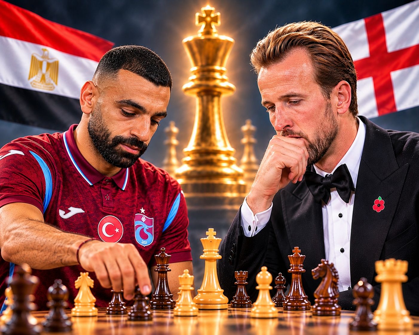 محمد صلاح وهاري كين ولعبة الشطرنج