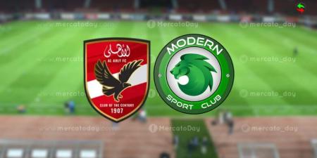 يلا شوت بث مباشر مباراة الأهلي ومودرن سبورت في الجولة 8 من الدوري المصري