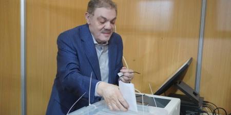 السيد البدوي يدلي بصوته في انتخابات الهيئة العليا لحزب الوفد