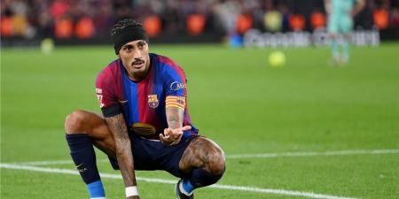 فيديو | في 5 دقائق.. رافينها ولامين يامال يسجلان هدفين لـ برشلونة أمام ألافيس