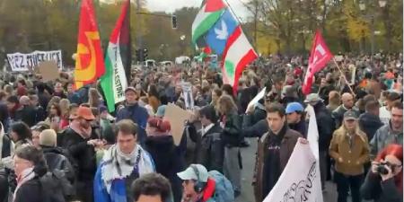 بالفيديو | مظاهرة في برلين تطالب باستقالة المستشار الألماني