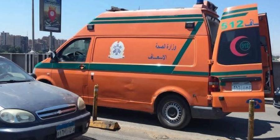 إصابة 10 عمال في تصادم «تروسيكل» بسيارة ملاكي بطريق مصر الفيوم السريع