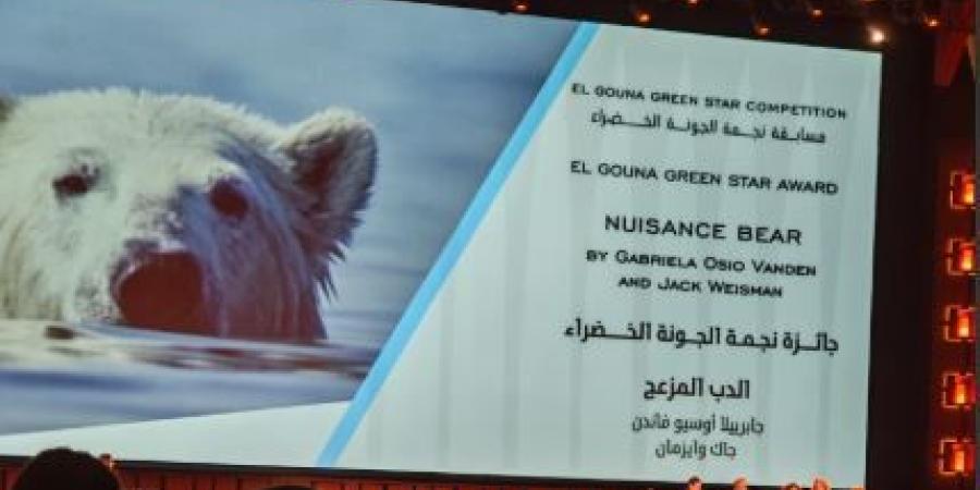 فيلم «الدب المزعج» يفوز بجائزة نجمة الجونة الخضراء