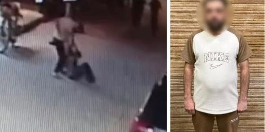 ضبط عامل اعتدى بالضرب على طليقته في الشارع عقب تداول فيديو الواقعة بالفيوم :اليوم السابع