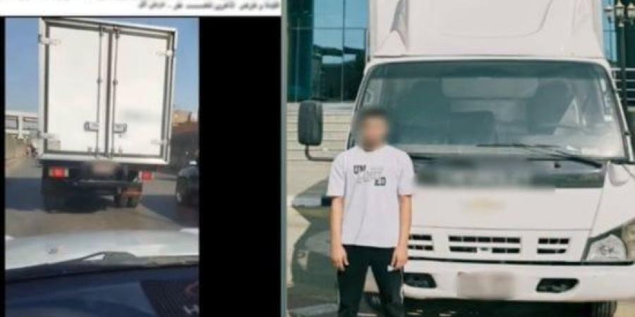ضبط سائق سيارة ربع نقل عرض حياة المواطنين للخطر بمنتصف الطريق بالجيزة :اليوم السابع