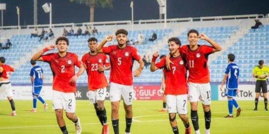 منتخب الناشئين بالقميص الأحمر أمام الصين فى نصف نهائى كأس الخليج :اليوم السابع