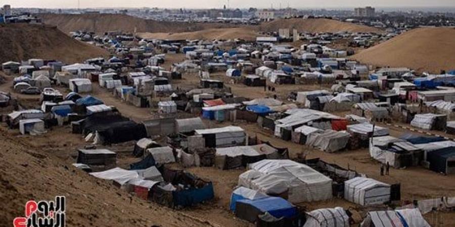 وفاة طفلتين فلسطينيتين إثر حريق اندلع في خيمة للنازحين بمواصي خان يونس :اليوم السابع
