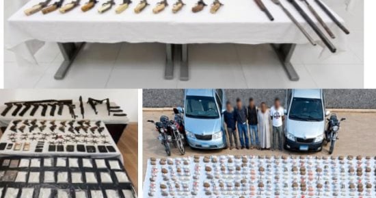 مقتل 5 عناصر شديدة الخطورة وضبط مخدرات بقيمة 208 ملايين جنيه